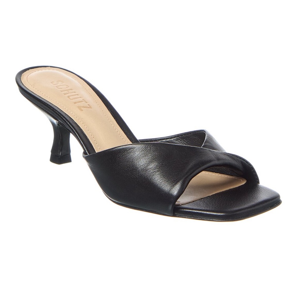 Black Kitten Heel